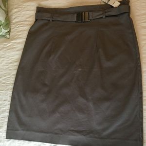 Grey Pencil Skirt